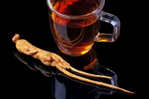 ginseng, tea, gyökér