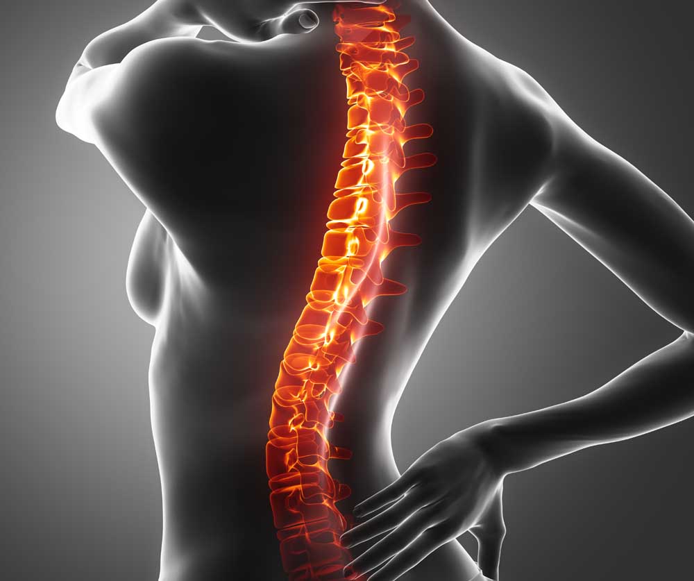 éles fájdalom a gerinc alsó részén