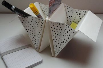 origami írószertartó